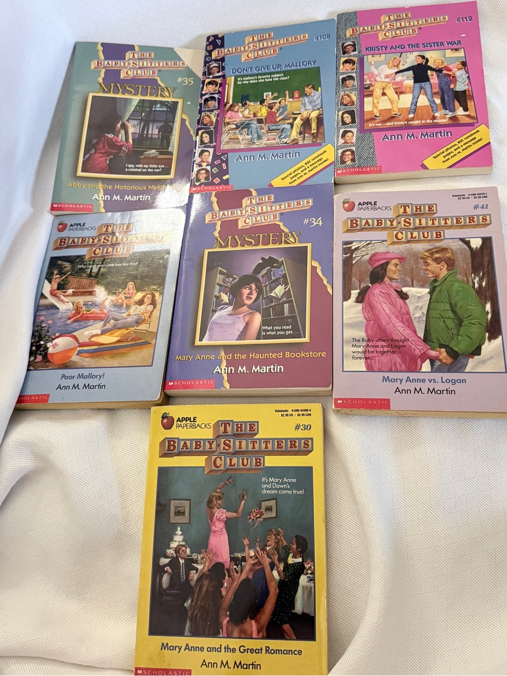 Lot of 7 Vintage The Baby-Sitters Club Books by Ann M. Martin paperbacks - Picture 7 of 10